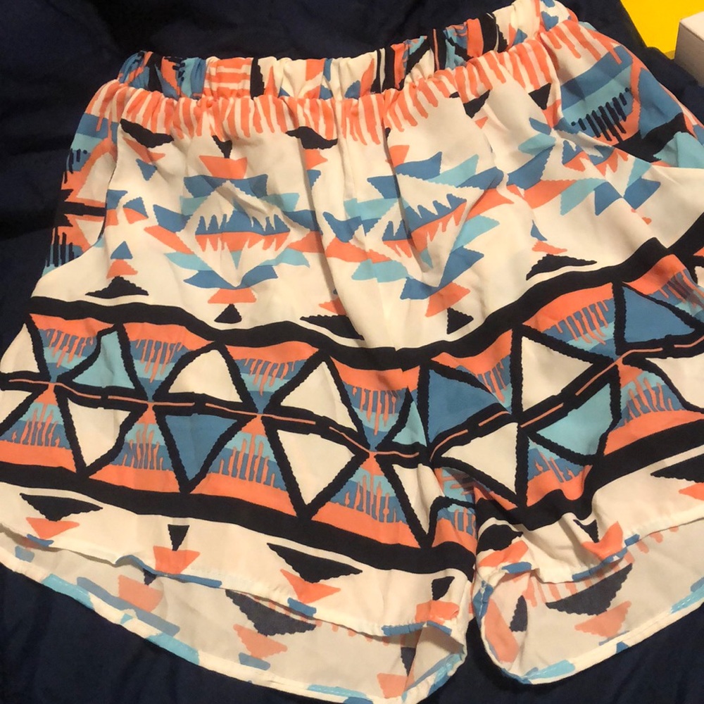 Geometric Print Shorts